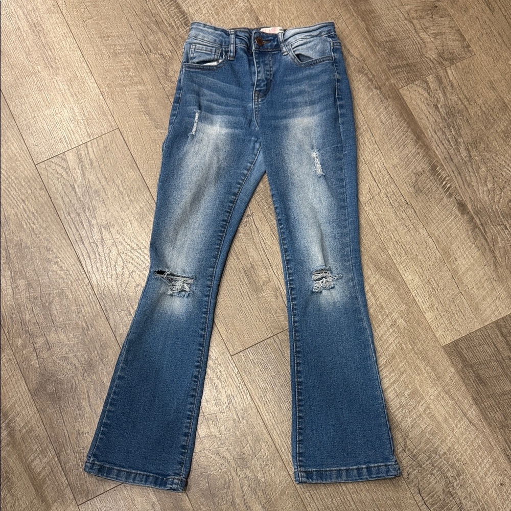 Denim Diva Stylish Blue Flare Jeans